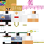 Minecraft skin texture, 64x64 pixels