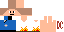 Minecraft skin texture, 64x32 legacy pixels