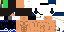 Minecraft skin texture, 64x32 legacy pixels