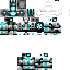 Minecraft skin texture, 64x64 pixels