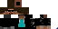 Minecraft skin texture, 64x32 legacy pixels