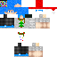 Minecraft skin texture, 64x64 pixels