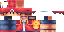 Minecraft skin texture, 64x32 legacy pixels