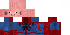 Minecraft skin texture, 64x32 legacy pixels