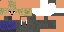 Minecraft skin texture, 64x32 legacy pixels