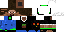 Minecraft skin texture, 64x32 legacy pixels