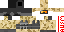 Minecraft skin texture, 64x32 legacy pixels