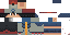 Minecraft skin texture, 64x32 legacy pixels