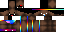 Minecraft skin texture, 64x32 legacy pixels