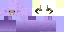 Minecraft skin texture, 64x32 legacy pixels