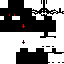 Black Minecraft skin texture, 64x64 pixels