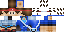 Minecraft skin texture, 64x32 legacy pixels
