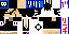 Minecraft skin texture, 64x32 legacy pixels