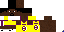 Minecraft skin texture, 64x32 legacy pixels