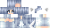 Minecraft skin texture, 64x32 legacy pixels