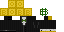 Minecraft skin texture, 64x32 legacy pixels