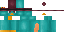 Minecraft skin texture, 64x32 legacy pixels