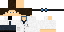 Minecraft skin texture, 64x32 legacy pixels