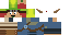 Minecraft skin texture, 64x32 legacy pixels