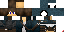 Minecraft skin texture, 64x32 legacy pixels