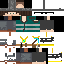 Minecraft skin texture, 64x64 pixels
