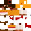 Minecraft skin texture, 64x64 pixels