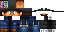 Minecraft skin texture, 64x32 legacy pixels
