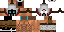 Minecraft skin texture, 64x32 legacy pixels