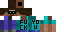 Minecraft skin texture, 64x32 legacy pixels