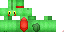 Minecraft skin texture, 64x32 legacy pixels