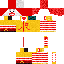 Minecraft skin texture, 64x64 pixels