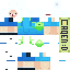 Minecraft skin texture, 64x64 pixels