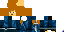 Minecraft skin texture, 64x32 legacy pixels