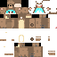Minecraft skin texture, 64x64 pixels